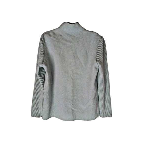 CLODAGH CALLAGHAN Women's Blue-Green Wool Sweater Size 12 - Picture 3 of 6